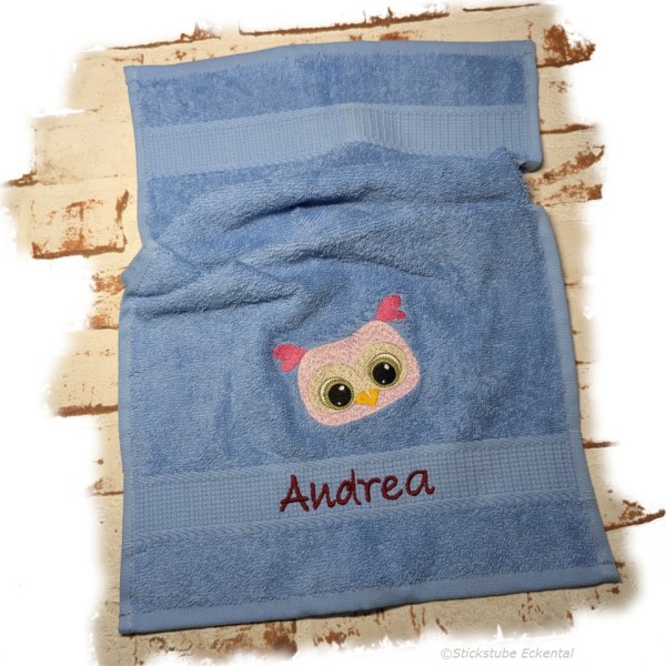 Handtuch mit Eulen